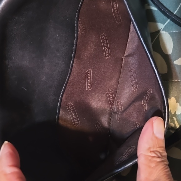 Vintage 2002 Coach Black Leather Bag - Picture 8 of 12